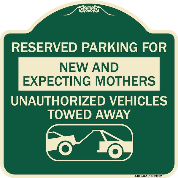 Reserved Parking for New and Expecting Mothers Unauthorized Vehicles Towed Away, A-DES-G-1818-23092